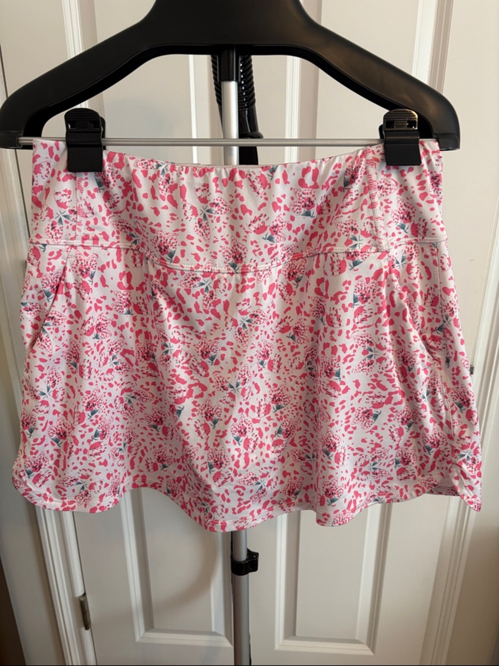 Puma White Skort with Pink and Teal Print